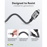 goobay Cable Ethernet USB-C 3.2 Gen2 conector > conector RJ-45, Adaptador de red negro/Plateado