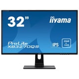 iiyama ProLite XB3270QSU-B1 pantalla para PC 80 cm (31.5") 2560 x 1440 Pixeles Quad HD LED Negro, Monitor LED negro (mate), 80 cm (31.5"), 2560 x 1440 Pixeles, Quad HD, LED, 3 ms, Negro