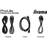 iiyama Prolite TE6515A-B1AG, Pantalla de gran formato negro (mate)