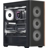 Aerocool D501A Midi Tower Negro, Cajas de torre negro/Madera, Midi Tower, PC, Negro, ATX, micro ATX, Mini-ITX, Acrilonitrilo butadieno estireno (ABS), SPCC, Madera, Juego