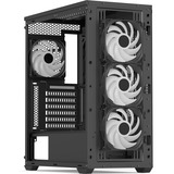 Aerocool D501A Midi Tower Negro, Cajas de torre negro/Madera, Midi Tower, PC, Negro, ATX, micro ATX, Mini-ITX, Acrilonitrilo butadieno estireno (ABS), SPCC, Madera, Juego