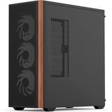 Aerocool D501A Midi Tower Negro, Cajas de torre negro/Madera, Midi Tower, PC, Negro, ATX, micro ATX, Mini-ITX, Acrilonitrilo butadieno estireno (ABS), SPCC, Madera, Juego