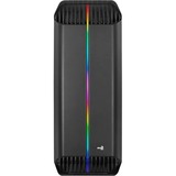 Aerocool GLADIATOR DUO Carcasa de Ordenador ATX 3 x Ventiladores ARGB 12cm, Cajas de torre negro, Midi Tower, PC, Negro, ATX, micro ATX, Mini-ITX, ABS, SPCC, Juego