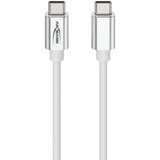 Ansmann Cable de datos y carga USB Tipo-C a Tipo-C blanco