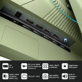 Arozzi Nova 34T2K165, Monitor de gaming verde