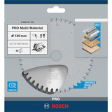 Bosch 2 608 641 195 hoja de sierra circular 13 cm 1 pieza(s) Multi, 13 cm, 2 cm, 1,4 mm, 2 mm, HLTG (dentado trapezoidal)