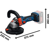 Bosch Amoladora de hormigón a batería GBR 18V-15 S Professional solo, 18 voltios azul/Negro