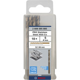 Bosch PRO Broca helicoidal HSS-Co para acero inoxidable, Ø 5mm, Taladro 