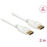DeLOCK Cable DisplayPort 1.2 Conector > Conector DisplayPort 4K blanco