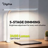 Digitus Lámpara de escritorio LED, Luz de LED blanco