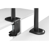 Digitus Soporte para monitor individual y soporte para portátil, Soporte de monitor negro (mate)