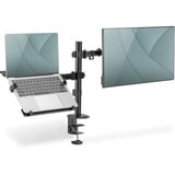 Digitus Soporte para monitor individual y soporte para portátil, Soporte de monitor negro (mate)