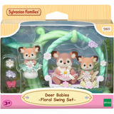EPOCH Sylvanian Families - Set de juego Bebés ciervo con columpio de flores, Juegos de construcción 