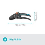 GARDENA Tijeras de jardín PremiumCut Pro - Madera seca, Tijeras de podar gris/Turquesa