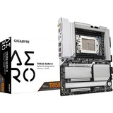 GIGABYTE TRX50 AERO D Placa base - Compatible con AMD Ryzen Threadripper 9000 Series CPUs, 16+8+4 Phases Digital VRM, up to 7800MHz DDR5 (OC), 3xPCIe 5.0 + 1xPCIe 4.0 M.2, Wi-Fi 7, 10GbE LAN, USB4 plateado/Negro, 16+8+4 Phases Digital VRM, up to 7800MHz DDR5 (OC), 3xPCIe 5.0 + 1xPCIe 4.0 M.2, Wi-Fi 7, 10GbE LAN, USB4, AMD, Socket sTR5, AMD Ryzen Threadripper 1000 Series, 1 TB, DDR5-SDRAM, 1 TB