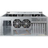 Inter-Tech 4U 40248 Estante Negro, Gris, Servidor de vivienda negro, Estante, Servidor, Negro, Gris, ATX, micro ATX, Mini-ATX, Mini-ITX, SSI CEB, Acero, Alarma, Unidad de disco duro, Red, Poder