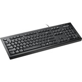 Kensington ValuKeyboard teclado Oficina USB QWERTZ Alemán Negro negro, Completo (100%), Alámbrico, USB, QWERTZ, Negro