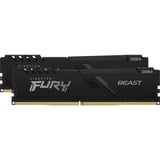 Kingston FURY FURY Beast 64GB 3600MT/s DDR4 CL18 DIMM (Kit de 2) Black, Memoria RAM negro, 64 GB, 2 x 32 GB, DDR4, 288-pin DIMM