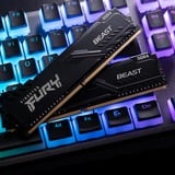 Kingston FURY FURY Beast 64GB 3600MT/s DDR4 CL18 DIMM (Kit de 2) Black, Memoria RAM negro, 64 GB, 2 x 32 GB, DDR4, 288-pin DIMM