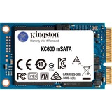 Kingston KC600 mSATA 256 GB Serial ATA III 3D TLC, Unidad de estado sólido 256 GB, mSATA, 550 MB/s, 6 Gbit/s