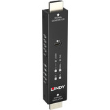 Lindy Generador de Señal y Emulador de Pantalla HDMI 4K60, Adaptador negro