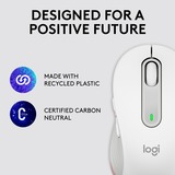 Logitech Signature M650, Ratón blanco, mano derecha, Óptico, Bluetooth, 4000 DPI, Blanco