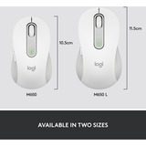 Logitech Signature M650 ratón mano derecha RF Wireless + Bluetooth Óptico 2000 DPI blanco, mano derecha, Óptico, RF Wireless + Bluetooth, 2000 DPI, Blanco