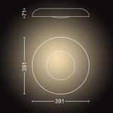 Philips Hue White Ambiance Still Lámpara de Techo, Luz de LED blanco