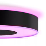 Philips Lámpara de techo grande Infuse, Luz de LED negro, Philips Hue White and Color ambiance Lámpara de techo grande Infuse, Luz de techo inteligente, Bluetooth, Negro, LED, Metal, Bombilla(s) no reemplazable(s)
