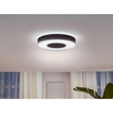 Philips Lámpara de techo grande Infuse, Luz de LED negro, Philips Hue White and Color ambiance Lámpara de techo grande Infuse, Luz de techo inteligente, Bluetooth, Negro, LED, Metal, Bombilla(s) no reemplazable(s)