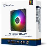 SilverStone Air Slimmer 140 ARGB, Ventilador negro