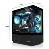 Thermaltake PC-000111-DE, Gaming-PC negro/Transparente