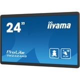 iiyama TW2424AS-B1 pantalla para PC 60,5 cm (23.8") 1920 x 1080 Pixeles 4K Ultra HD Pantalla táctil Negro, Pantalla de gran formato negro, 60,5 cm (23.8"), 1920 x 1080 Pixeles, 4K Ultra HD, 14 ms, Negro