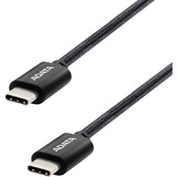ADATA CACC-200PN-BK cable USB USB 2.0 2 m USB C 100 W Negro negro, 2 m, USB C, USB C, USB 2.0, Negro