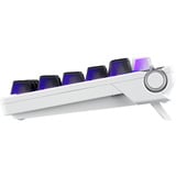 ASUS ROG Azoth X teclado Juego USB + RF Wireless + Bluetooth QWERTZ Blanco, Teclado para gaming blanco, Inalámbrico y alámbrico, USB + RF Wireless + Bluetooth, Interruptor mecánico, QWERTZ, LED RGB, Blanco