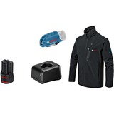 Bosch GHJ 12+18V XA 2XL PROFESSIONAL, Ropa de trabajo negro, Masculino, Adulto, 1 bolsillos, Cremallera, Poliéster, Spandex, Negro
