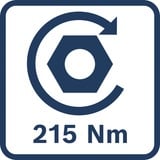 Bosch Llave de impacto a batería GDR 18V-215 Professional solo, 18Volt, Tornillo de percusión azul