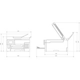 Canon MAXIFY GX6050 MegaTank Inyección de tinta A4 600 x 1200 DPI Wifi, Impresora multifuncional gris/Negro, Inyección de tinta, Impresión a color, 600 x 1200 DPI, A4, Impresión directa, Negro, Amarillo