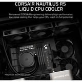 Corsair NAUTILUS 240 RS, Refrigeración por agua negro