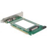 DeLOCK 90051 tarjeta y adaptador de interfaz Interno U.2, Tarjeta de interfaz PCIe, U.2, PCIe 4.0, Verde, PC, FCC