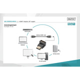 Digitus Conector HDMI-A > Enchufe HDMI-A 4K, Adaptador negro