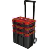 EINHELL Maletín de sistema E-Case Tower, Carros de herramienta negro/Rojo