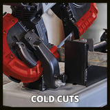 EINHELL Power X-Change Akku-Bandsäge TE-MB 18/127 U Li-Solo, 18Volt, Sierra de cinta rojo/Negro