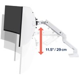 Ergotron HX Series 45-647-216 soporte para monitor 124,5 cm (49") Blanco Escritorio, Soporte de monitor blanco, Abrazadera, 19,1 kg, 124,5 cm (49"), 100 x 100 mm, Ajustes de altura, Blanco