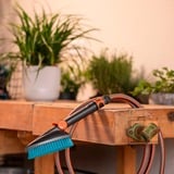 GARDENA Cepillo de mano Cleansystem M duro, Cepillos de lavado gris/Turquesa