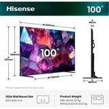 Hisense 100E7DS PRO televisor Hi-QLED, TV QLED negro/Gris oscuro