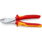 KNIPEX 74 06 200 alicate Alicates de corte diagonal rojo/Amarillo, Alicates de corte diagonal, Acero cromo vanadio, De plástico, Rojo/naranja, 20 cm, 308 g