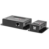 Lindy 42681 ampliador de red Transmisor y receptor de red Negro, Extensor USB negro, Transmisor y receptor de red, 50 m, 480 Mbit/s, Cat5, Cat5e, Cat6, NS1021, Bronce fosforoso