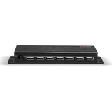 Lindy Hub metálico USB 2.0 de 7 puertos, Hub USB negro