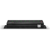 Lindy Hub metálico USB 2.0 de 7 puertos, Hub USB negro